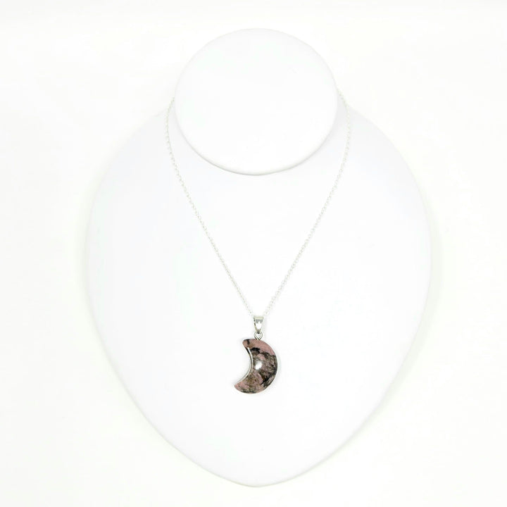 Rhodonite Moon Pendant | The Harmony Store Pendant