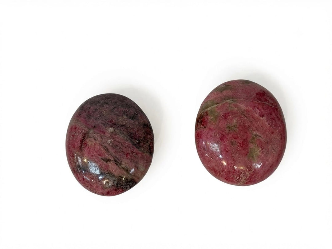 Rhodonite Palm Stone (Madagascar) | The Harmony Store Palm Stone