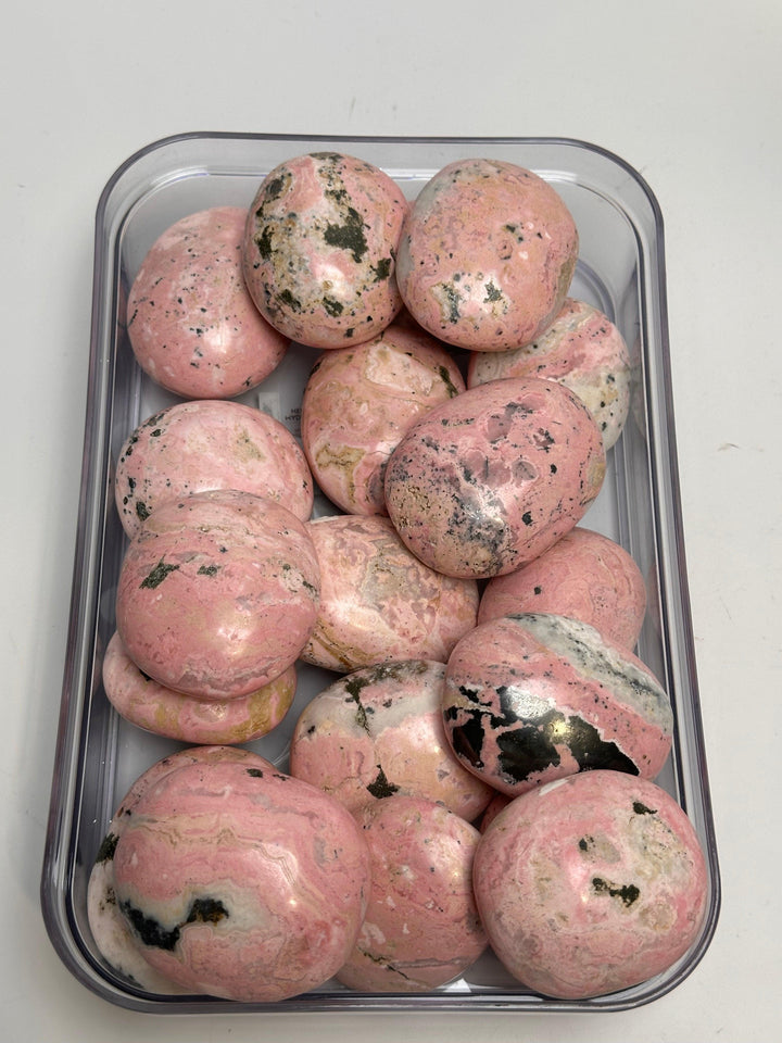 Rhodonite Palm Stone (Peru) | The Harmony Store Palm Stone