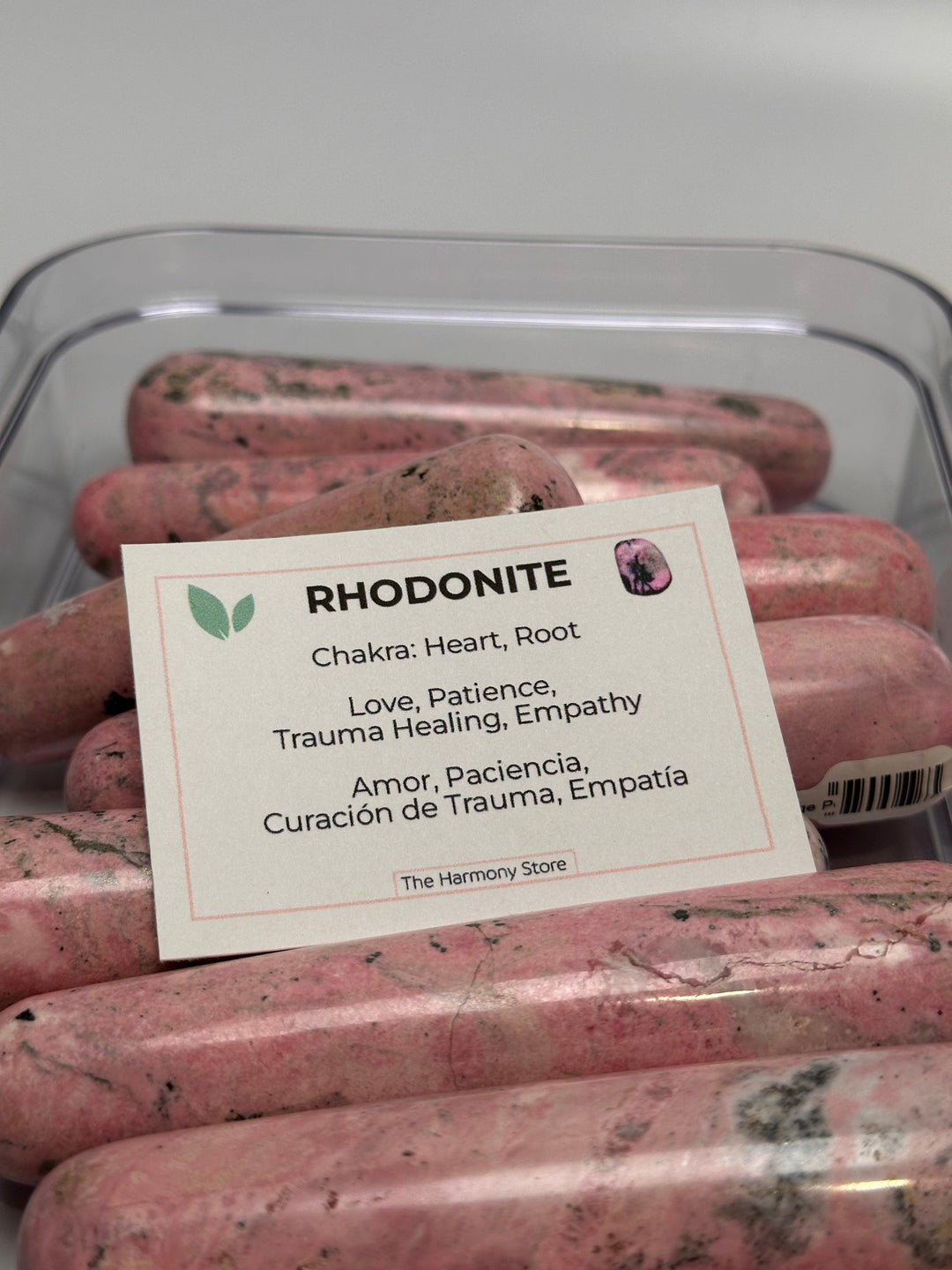 Rhodonite Palm Stone (Peru) | The Harmony Store Palm Stone