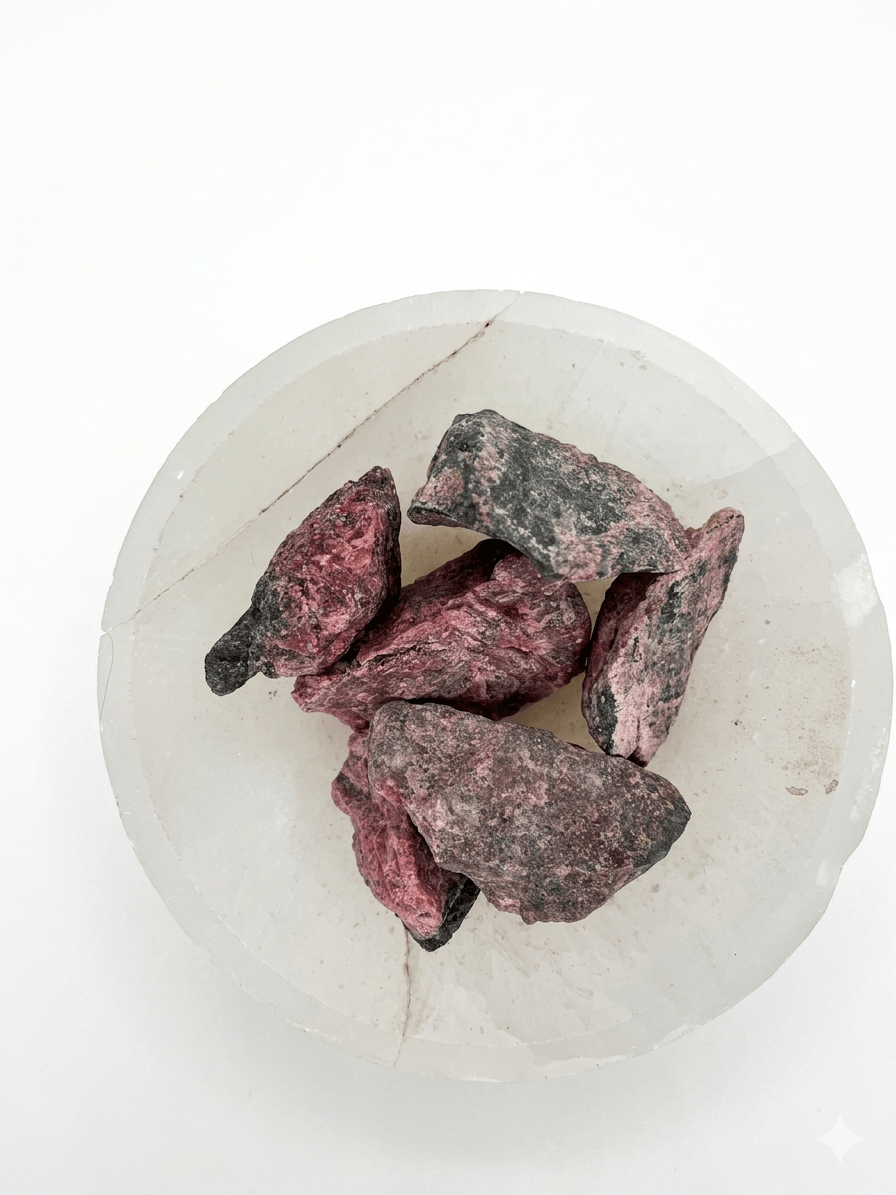 Rhodonite Rough | The Harmony Store Raw Crystal