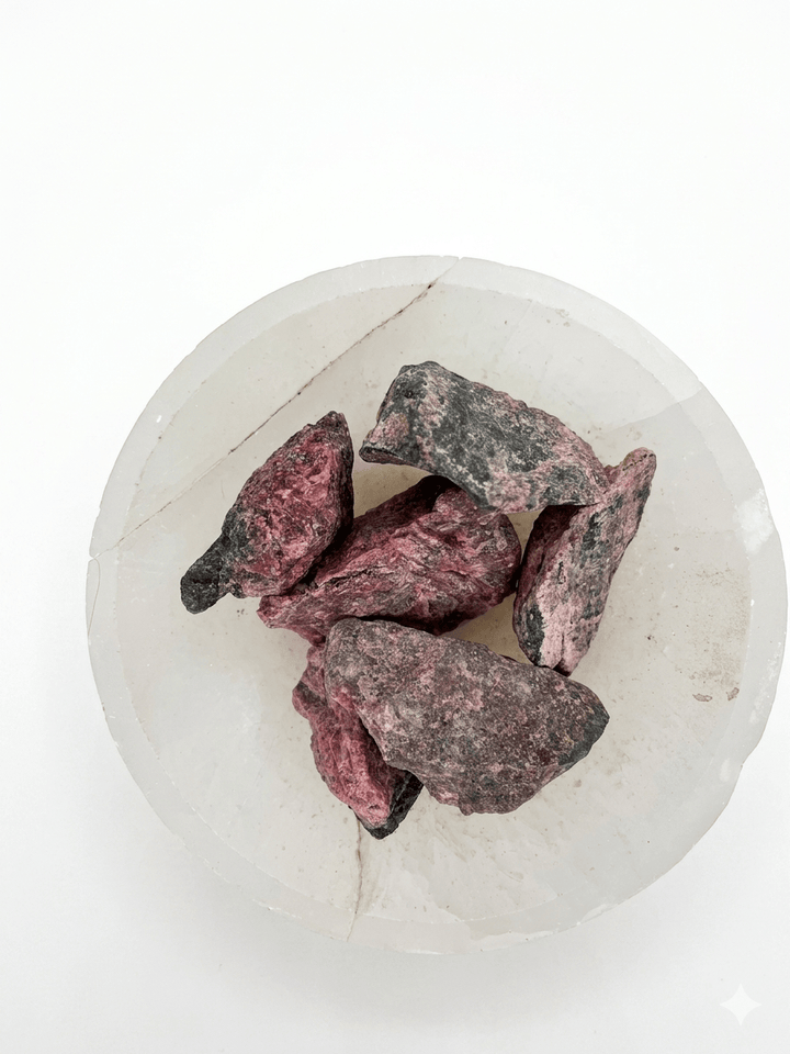 Rhodonite Rough | The Harmony Store Raw Crystal