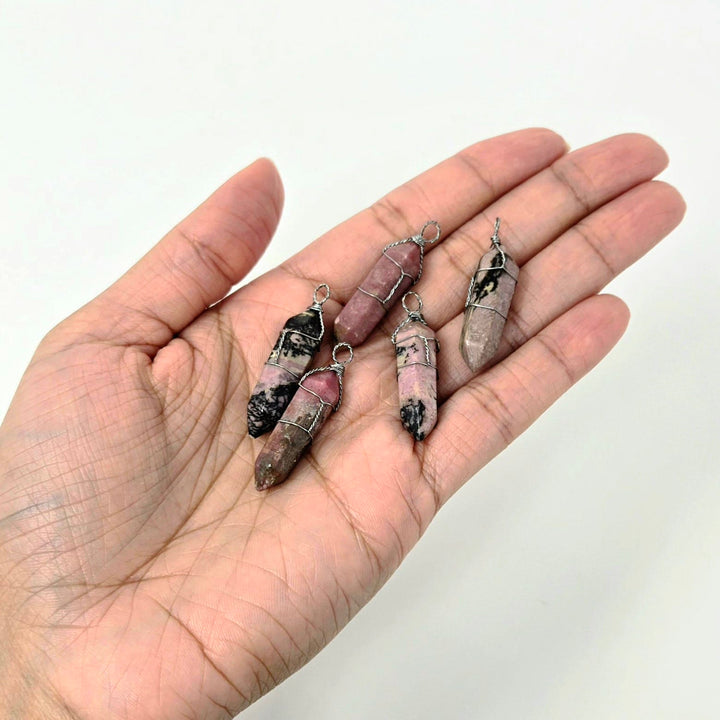 Rhodonite Wire Wrapped Pendant | The Harmony Store Pendant