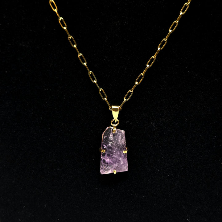 Amethyst Faceted Claw Pendant