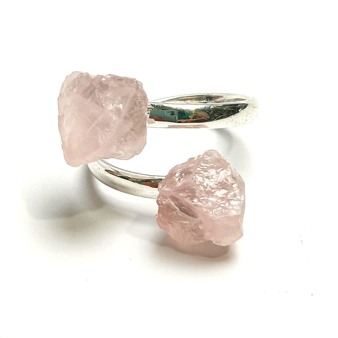 Rose Quartz Adjustable Ring | The Harmony Store Ring
