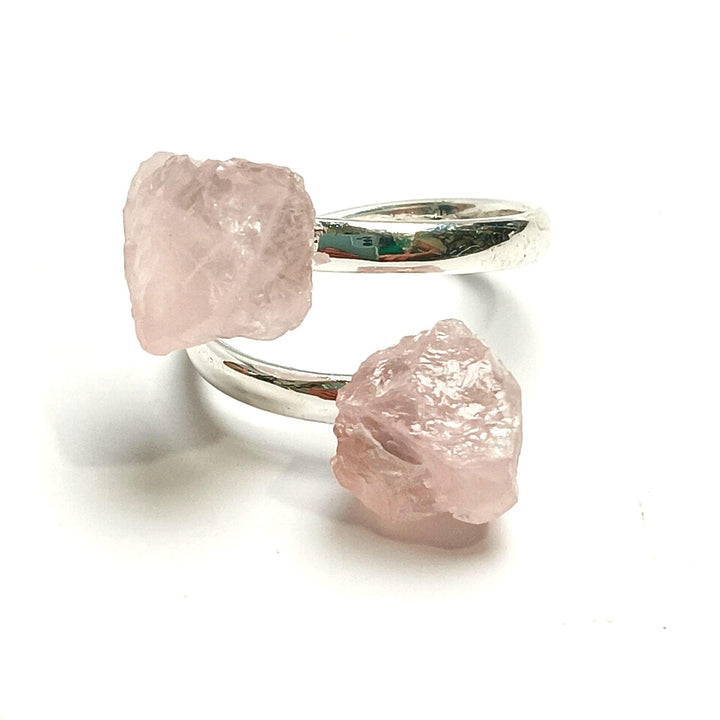 Rose Quartz Adjustable Ring | The Harmony Store Ring