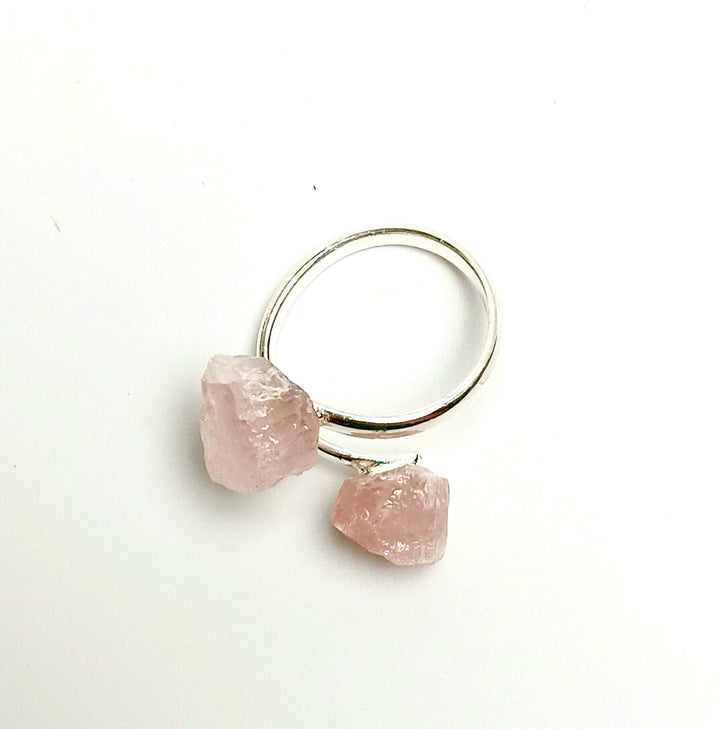 Rose Quartz Adjustable Ring | The Harmony Store Ring