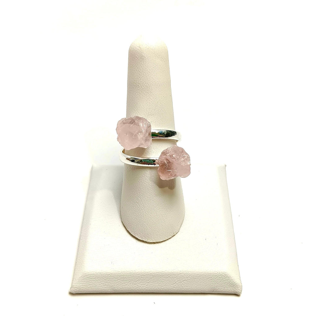 Rose Quartz Adjustable Ring | The Harmony Store Ring