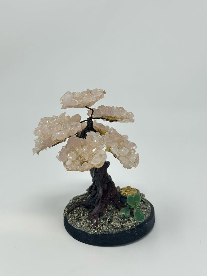 Rose Quartz Bonsai Tree | The Harmony Store Crystal Tree