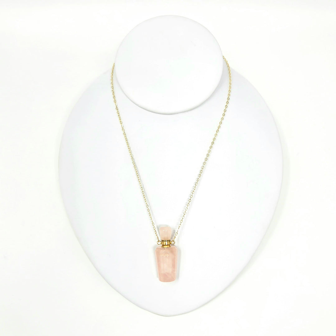 Rose Quartz Bottle Necklace | Harmony Store Necklace