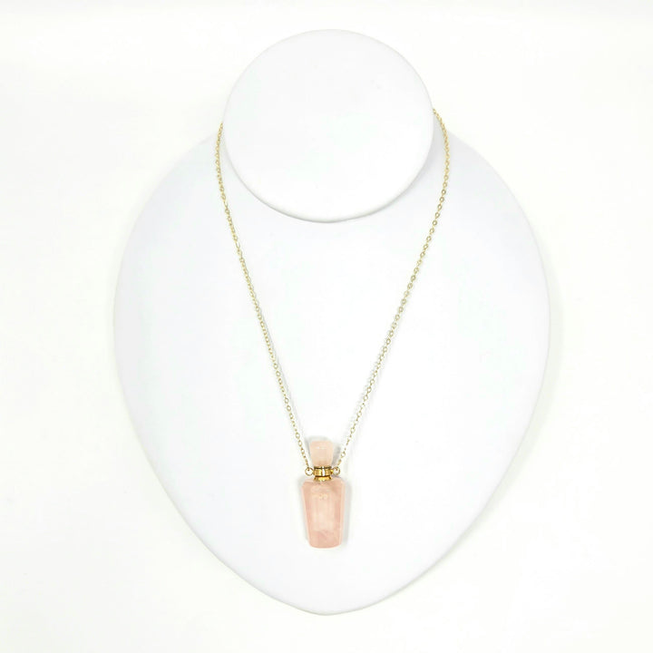 Rose Quartz Bottle Necklace | Harmony Store Necklace