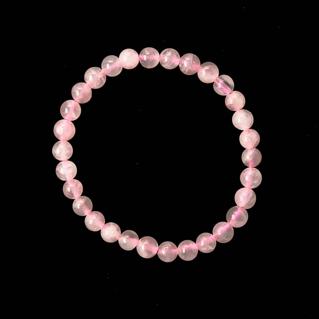 Rose Quartz Bracelet 4-10mm | Love | The Harmony Store Bracelet