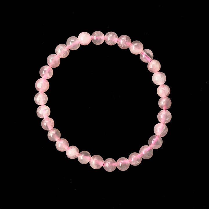 Rose Quartz Bracelet 4-10mm | Love | The Harmony Store Bracelet