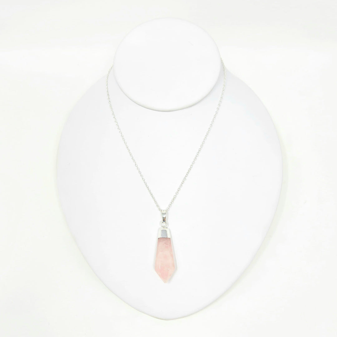Rose Quartz Diamond Cut Point Pendant | Harmony Store Pendant
