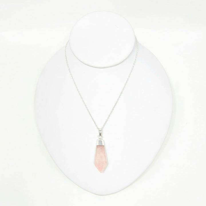 Rose Quartz Diamond Cut Point Pendant | Harmony Store Pendant
