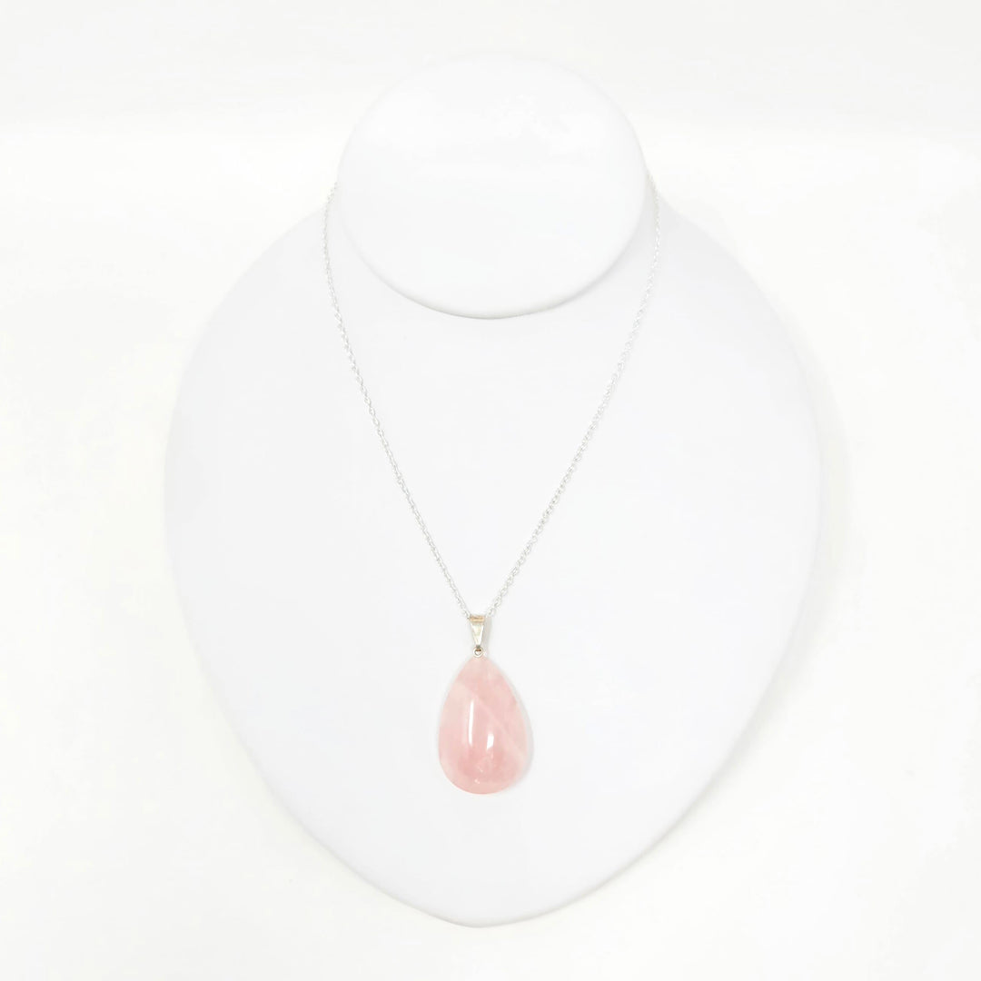 Rose Quartz Drop Pendant 1-Inch | The Harmony Store Pendant