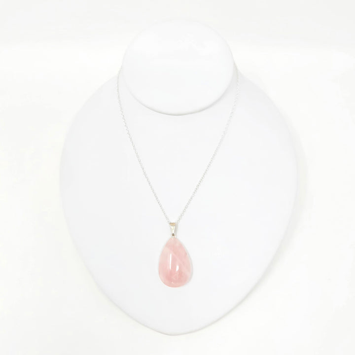 Rose Quartz Drop Pendant 1-Inch | The Harmony Store Pendant