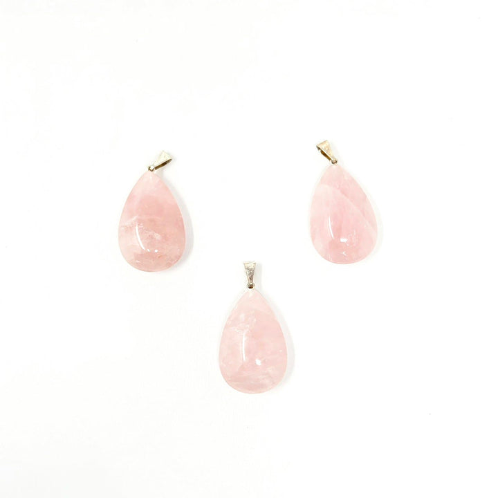 Rose Quartz Drop Pendant 1-Inch | The Harmony Store Pendant
