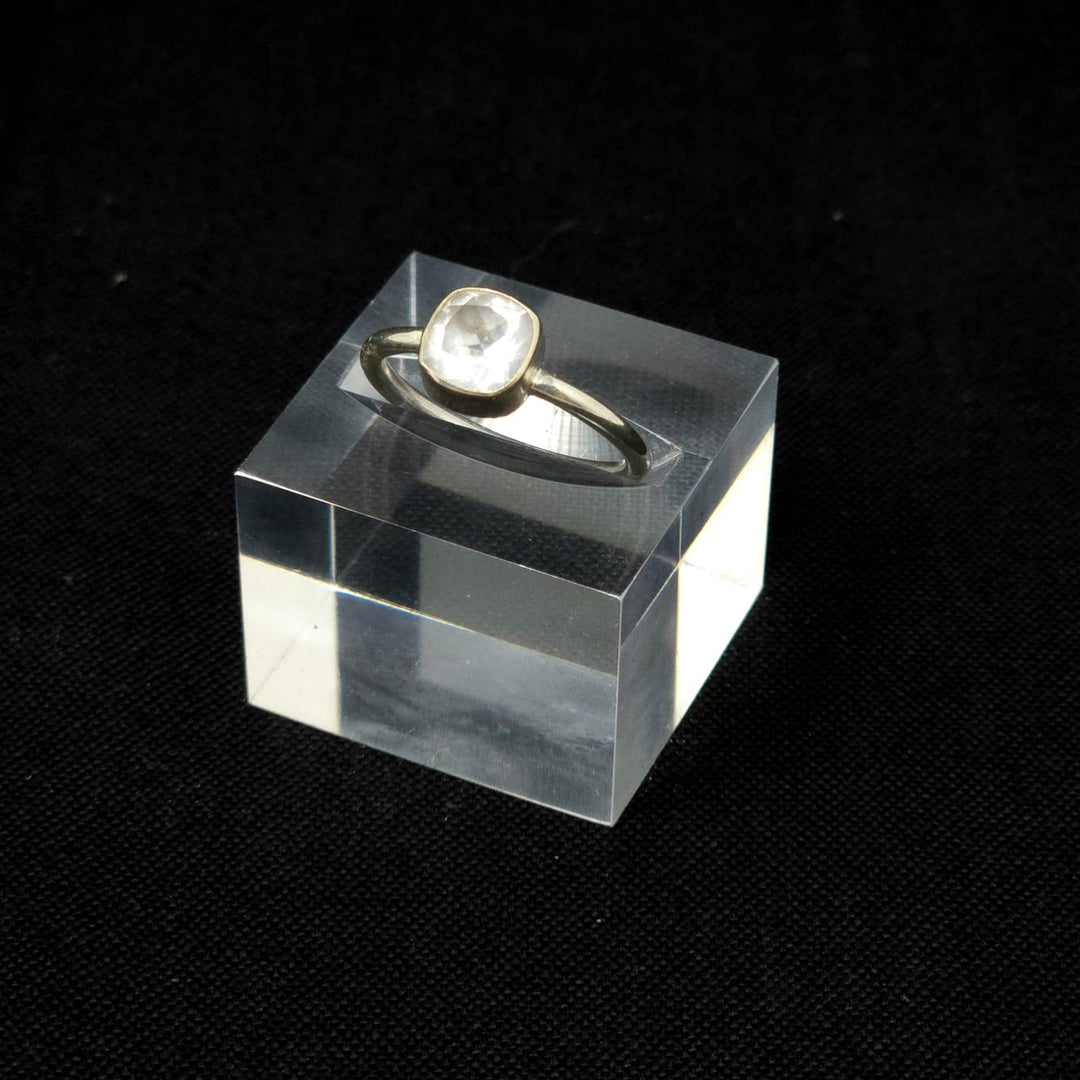 Rose Quartz Faceted 925 Silver Ring | The Harmony Store Ring