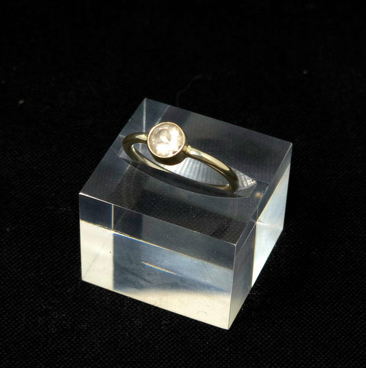 Rose Quartz Faceted 925 Silver Ring | The Harmony Store Ring