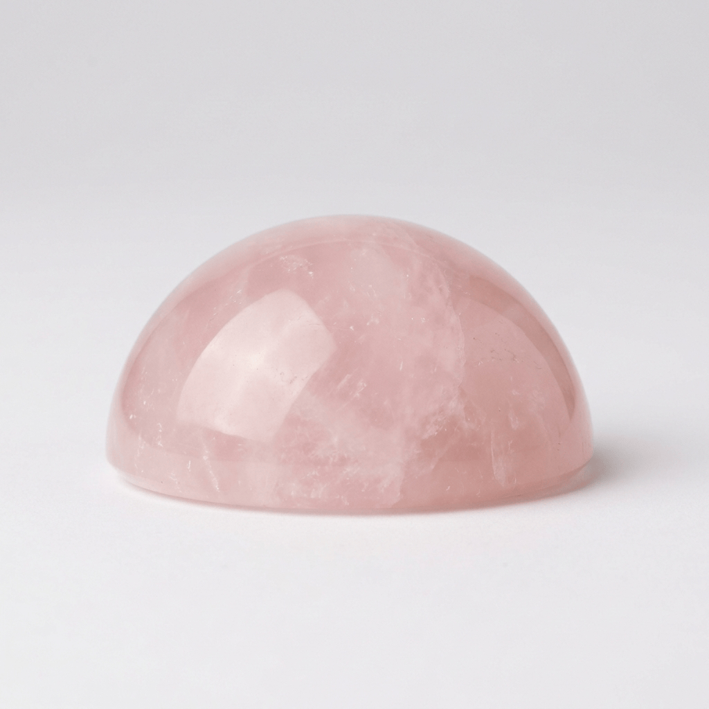 Rose Quartz Happy Palm Stone | The Harmony Store Palm Stone