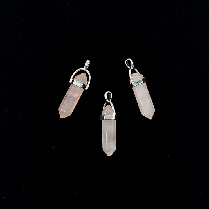 Rose Quartz Hexagonal Point Pendant | The Harmony Store Pendant