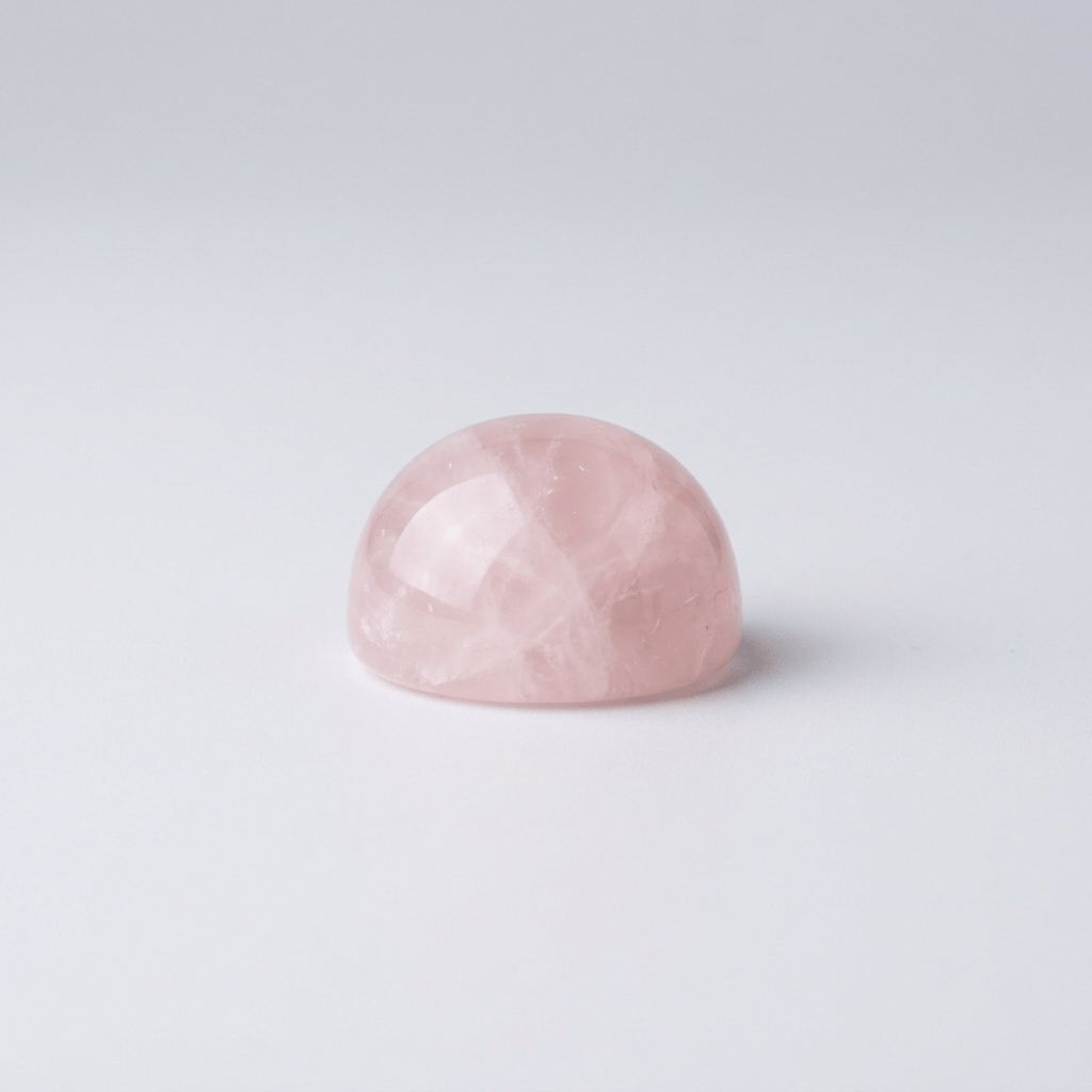 Rose Quartz Mini Palm Stone Madagascar | Harmony Store Palm Stone