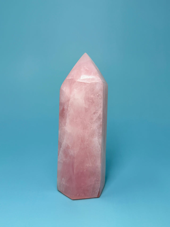 Rose Quartz Obelisk (Madagascar) | The Harmony Store Tower