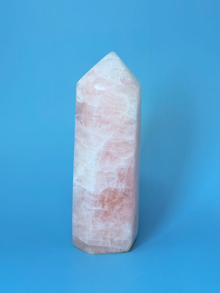 Rose Quartz Obelisk (Madagascar) | The Harmony Store Tower