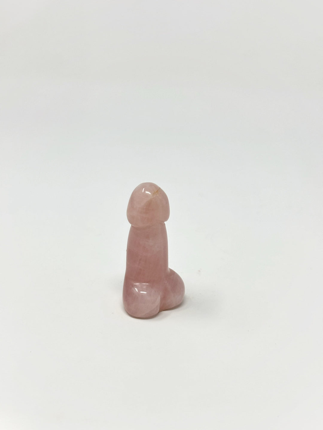 Rose Quartz Lingam Crystal 2-Inch | The Harmony Store Crystal Carving