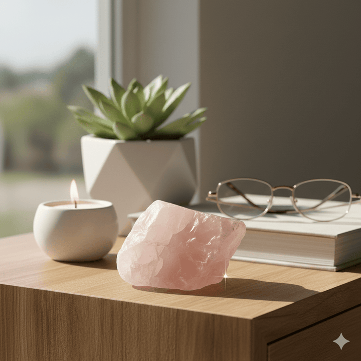 Rose Quartz Rough Stone | Raw Pink Quartz | Harmony Store Rough Stone