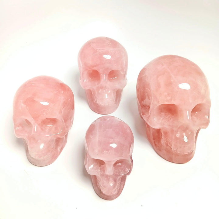 Rose Quartz Crystal Skull | The Harmony Store Skull