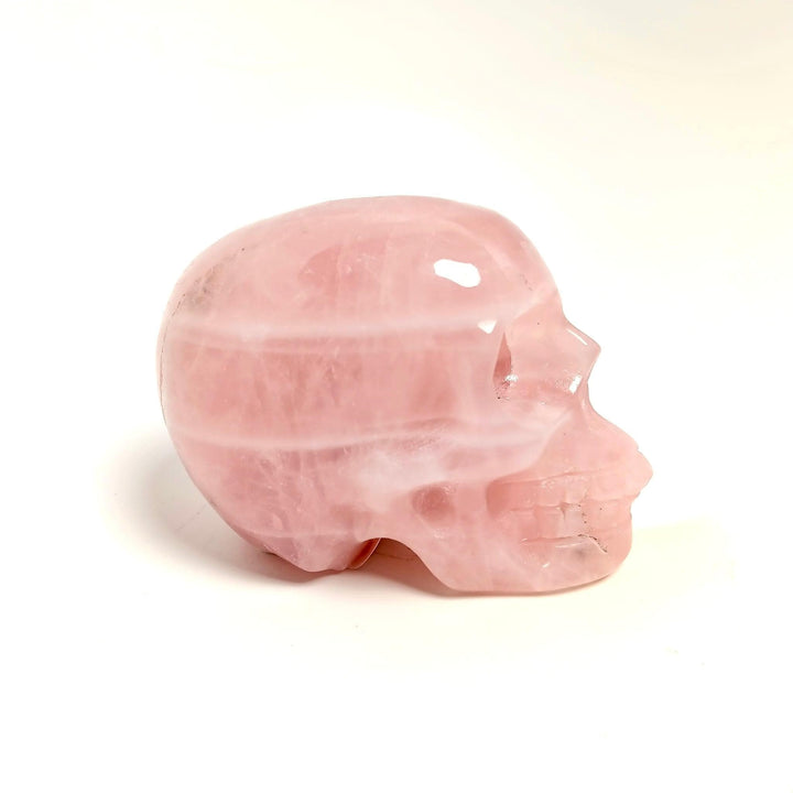 Rose Quartz Crystal Skull | The Harmony Store Skull