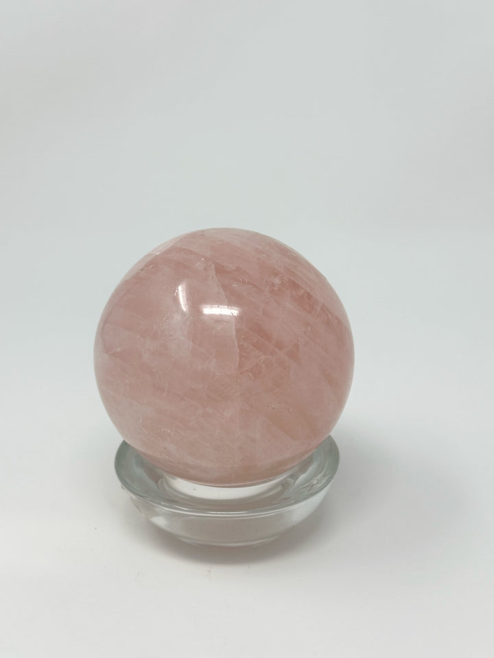 Rose Quartz Sphere Crystal | The Harmony Store Sphere