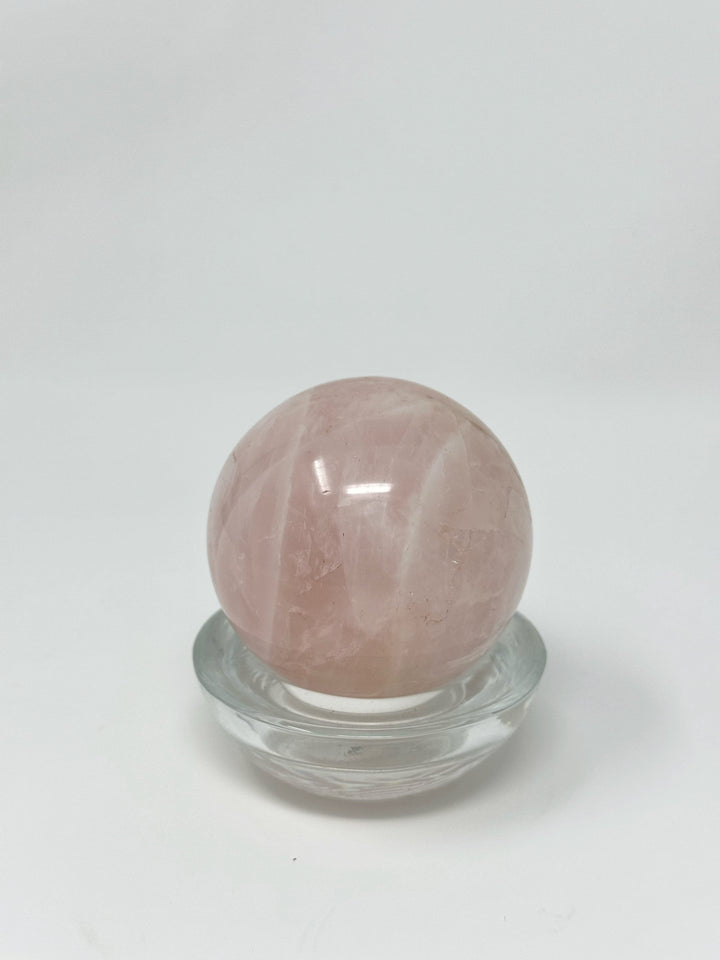 Rose Quartz Sphere Crystal | The Harmony Store Sphere