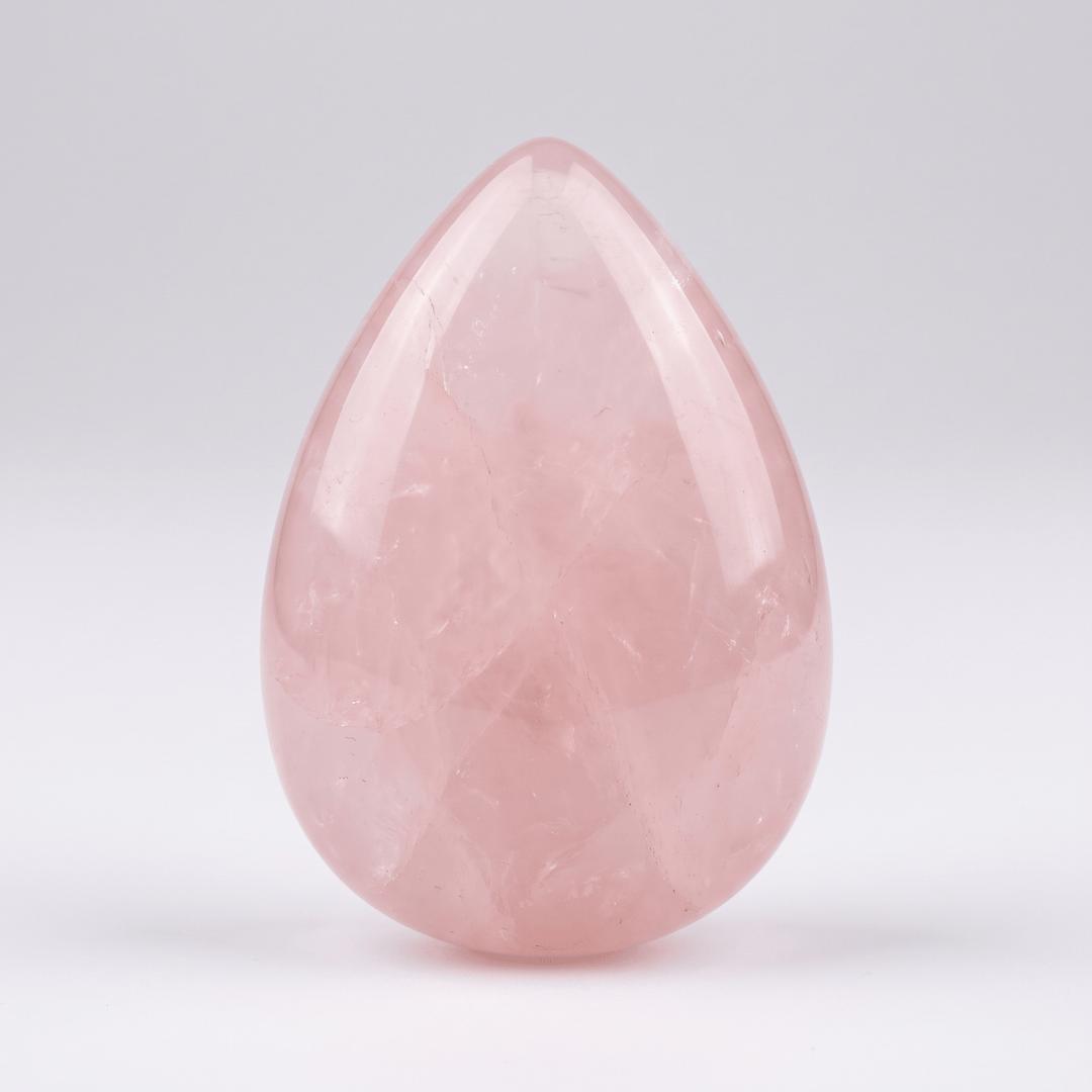 Rose Quartz Tear Drop | The Harmony Store Carving