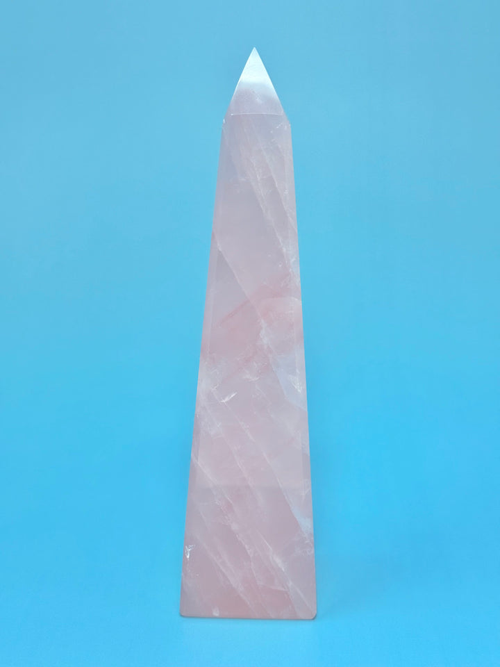Rose Quartz Tower Obelisk Brazil | The Harmony Store Tower