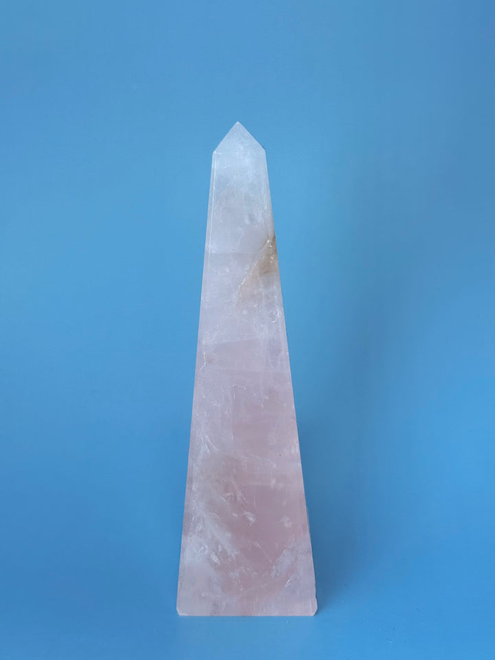 Rose Quartz Tower Obelisk Brazil | The Harmony Store Tower