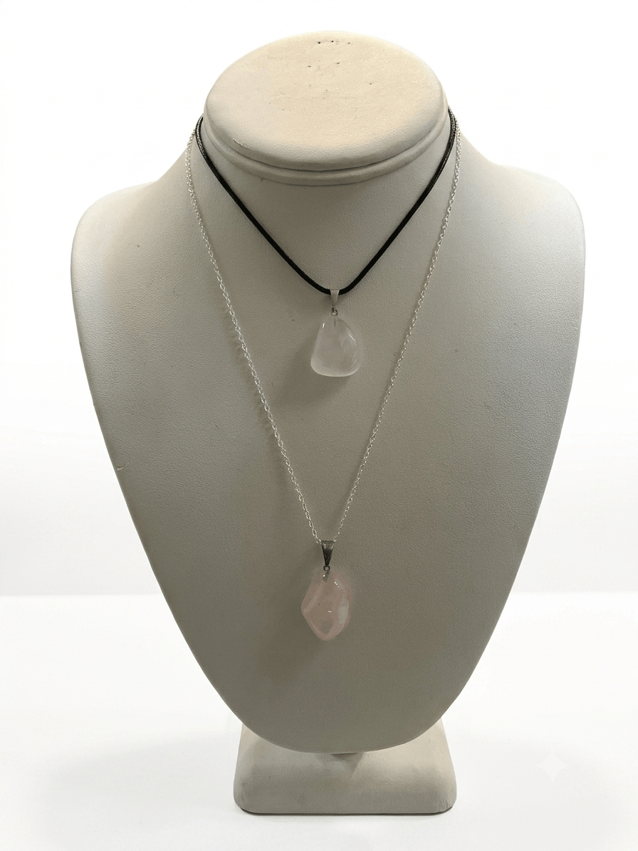 Rose Quartz Tumbled Pendant | The Harmony Store Tumbled Stone