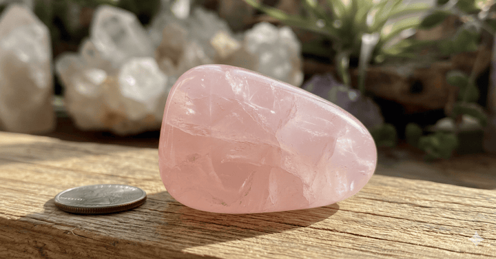 Rose Quartz Tumbled Stone | Heart Chakra | Harmony Store Tumbled Stone