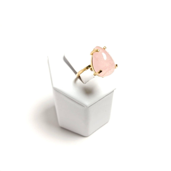 Rose Quartz Zig Zag Ring | The Harmony Store Ring