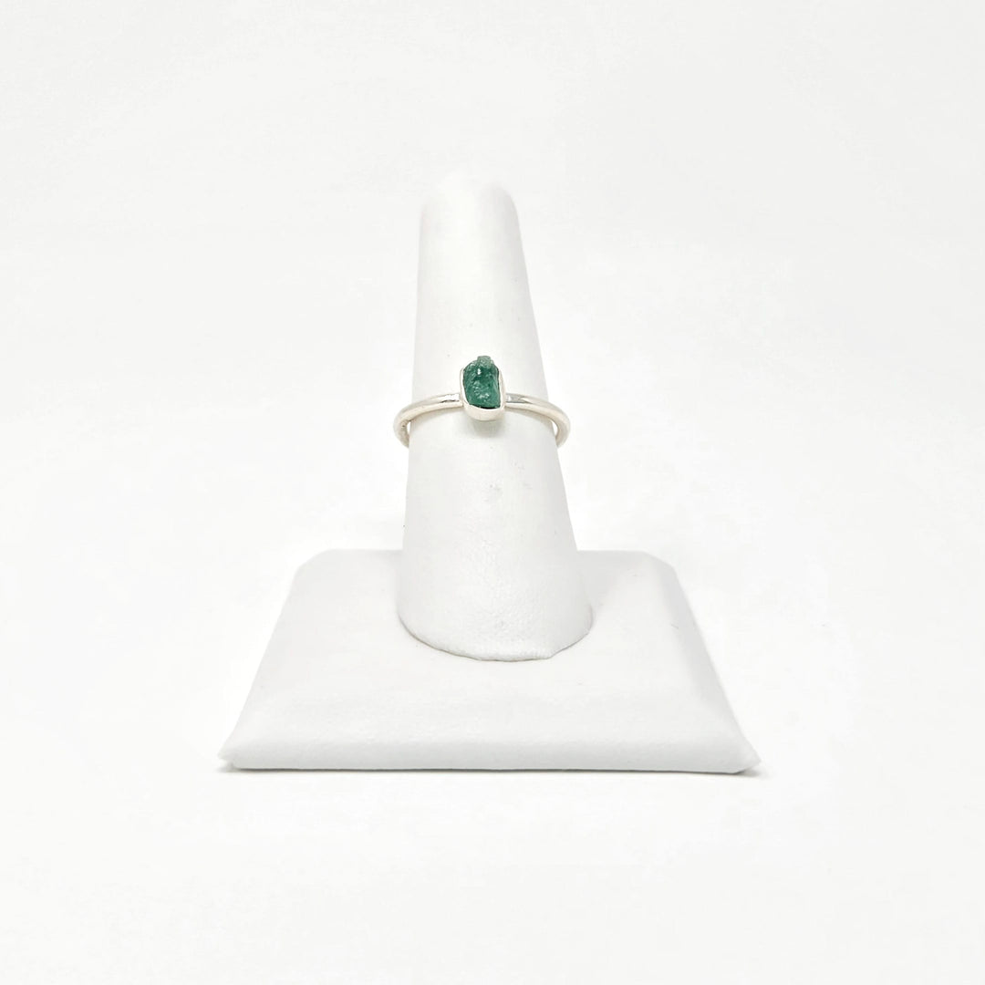 Rough Emerald 925 Silver Ring | The Harmony Store Ring