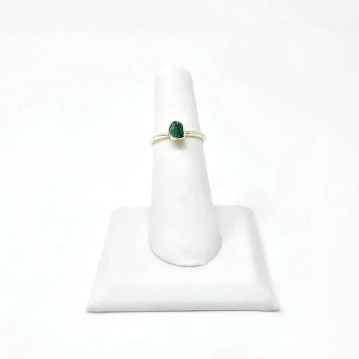 Rough Emerald 925 Silver Ring | The Harmony Store Ring