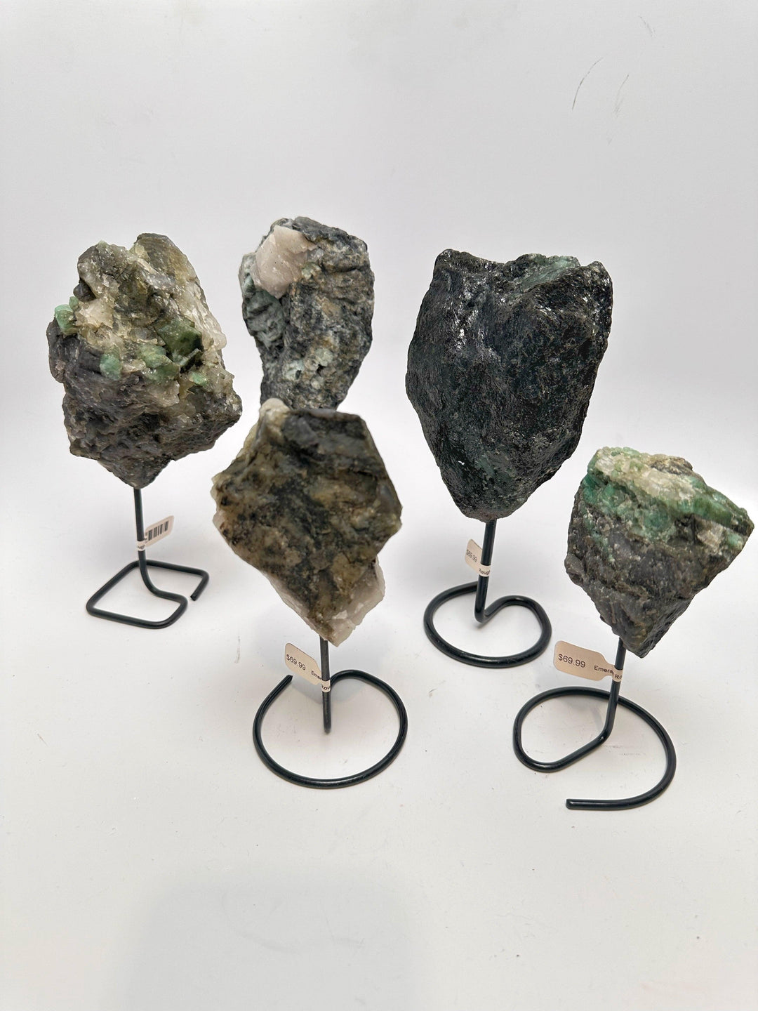 Rough Emerald on Display Pin | The Harmony Store Raw Crystal