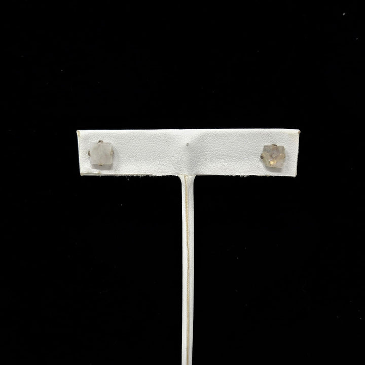 Rough Moonstone Stud Earrings | The Harmony Store Earrings