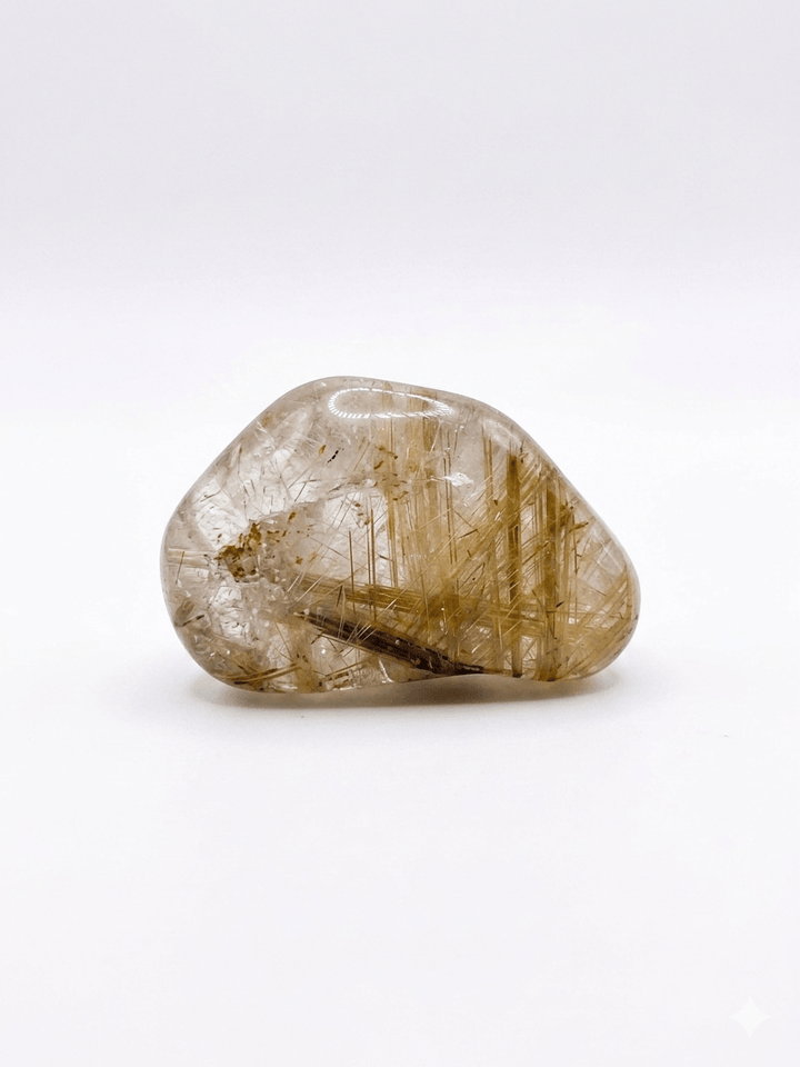 Rutilated Quartz Tumbled Stone | The Harmony Store Tumbled Stone