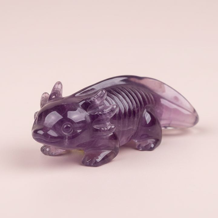 Salamander (Axolotl) Carving | Symbol of Renewal &amp; Emotional Balance