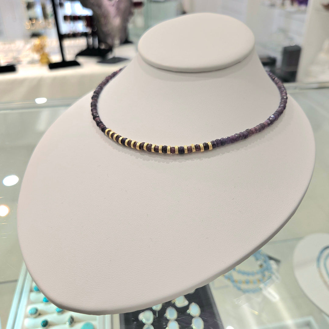 Sapphire 14k Gold Necklace | The Harmony Store