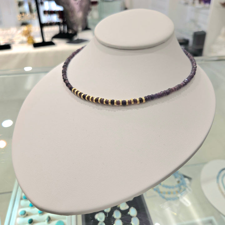 Sapphire 14k Gold Necklace | The Harmony Store