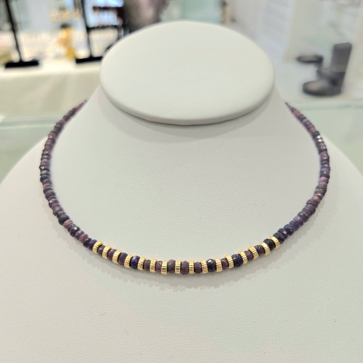 Sapphire 14k Gold Necklace | The Harmony Store